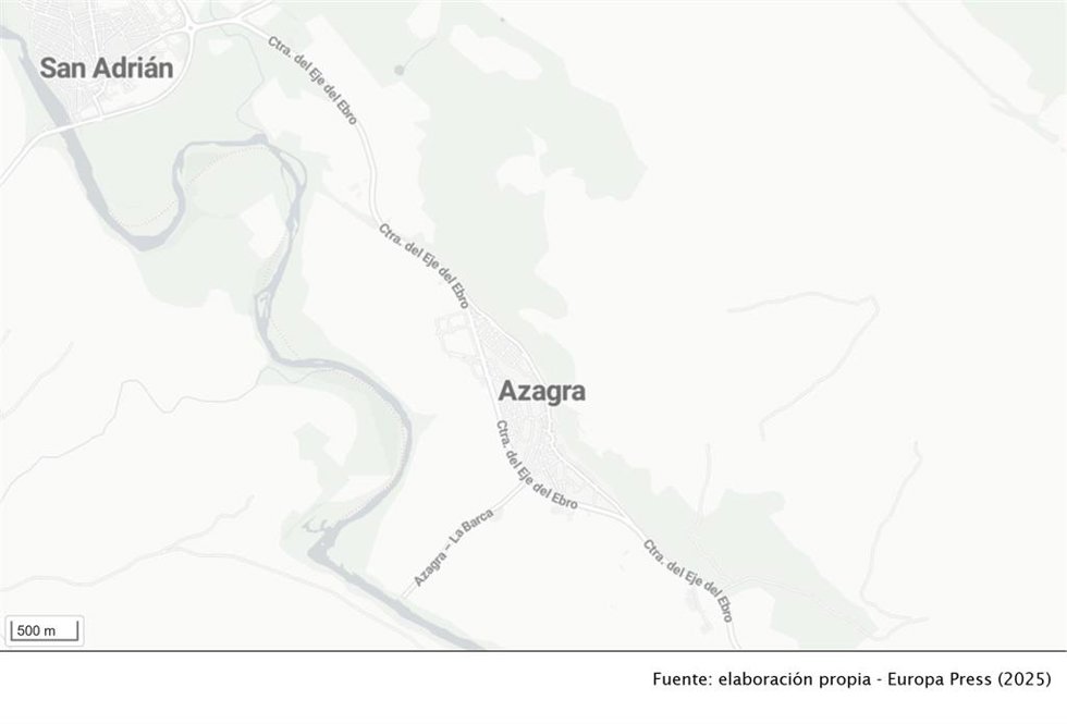 Mapa de la ubicación del accidente