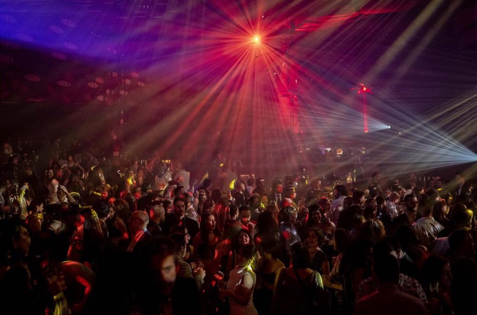 Archivo - Ambiente en una fiesta de Nochevieja.