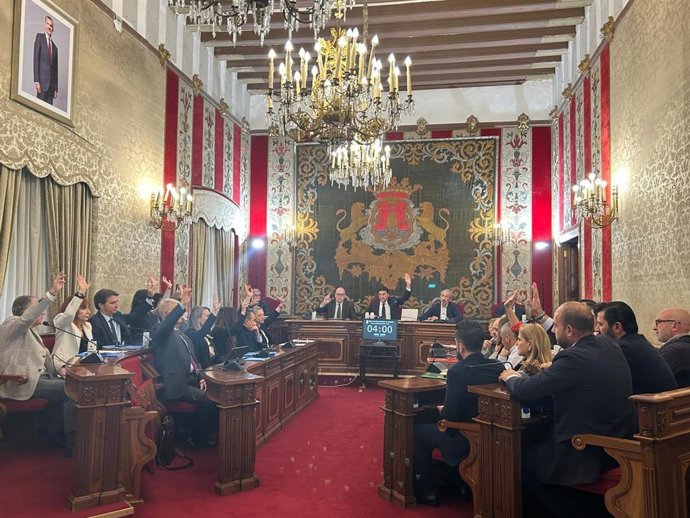 Votación de los presupuestos en el Ayuntamiento de Alicante