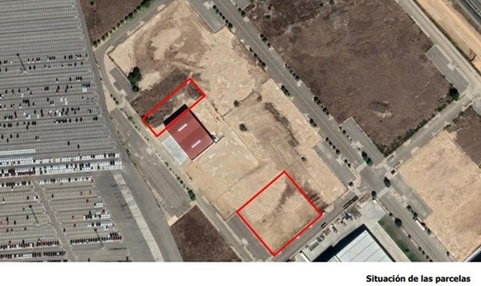 Situación de las parcelas.