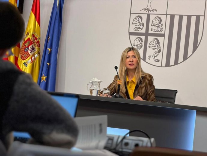 La portavoz del Gobierno de Aragón, Mar Vaquero.