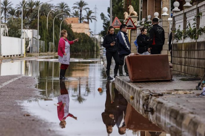 Imagen de las lluvias registradas el domingo 28 de diciembre en la zona de Carcaixent y comarca
