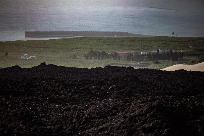 Archivo - Vista la lava en Las Manchas, Los Llanos de Aridane, La Palma, Canarias (España)