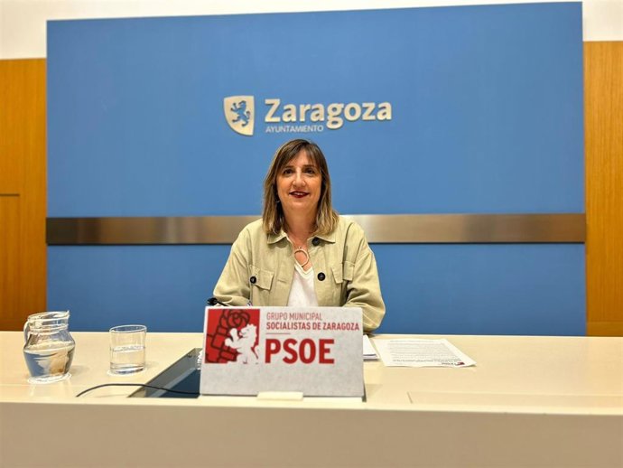Archivo - Lola Ranera, portavoz del PSOE en el Ayuntamiento de Zaragoza