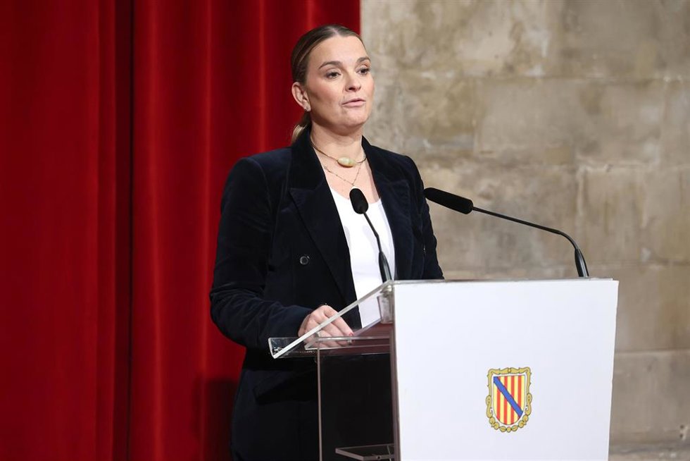 Archivo - La presidenta del Govern balear, Marga Prohens, durante una reunión con el presidente de la Generalitat de Catalunya, en el Consolat de Mar, a 14 de noviembre de 2025, en Palma de Mallorca, Mallorca, Islas Baleares (España). 
