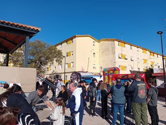 Los tradicionales juegos de navidad que la Fundación Marcelino Champagnat organiza en Pérez Cubillas (Huelva).