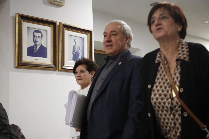 O alcalde de Monforte de Lemos, José Tomei, acusado de condutas de acoso sexual, diríxese ao pleno do Concello. En Monforte de Lemos, Lugo.