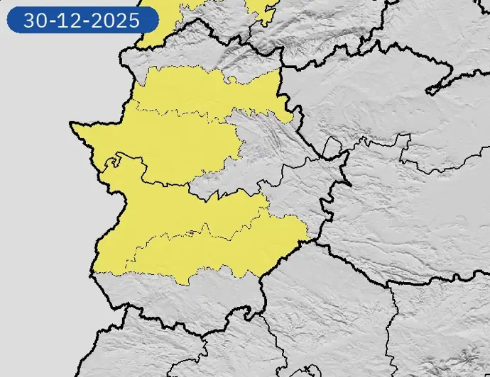 Avisos por nieblas en Extremadura
