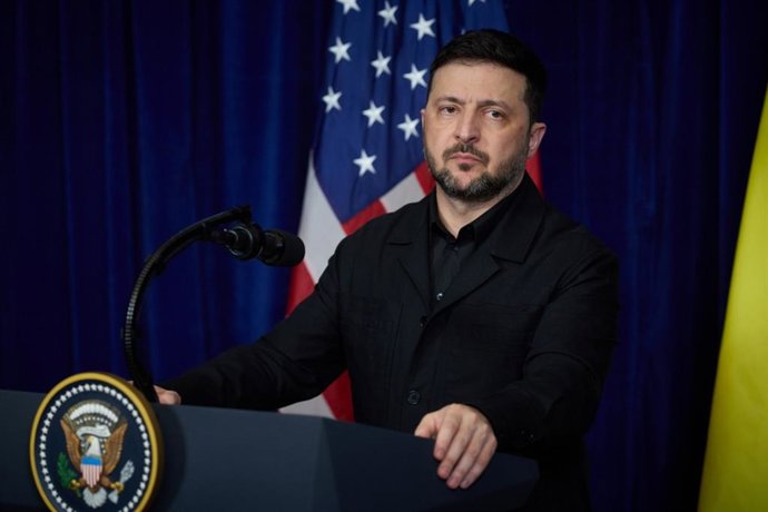 29 de dezembro de 2025, Ucrânia, Ucrânia, Ucrânia: O presidente dos EUA, Donald Trump, se reuniu com o presidente ucraniano Volodymyr Zelensky para conversações sobre o fim da guerra entre a Ucrânia e a Rússia no resort Mar-a-Lago de Trump em Palm Beach, 