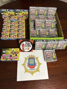 Denunciados tres comercios en Logroño por vender artículos pirotécnicos de gran potencia a menores de 11 años