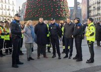 Más de 160 policías municipales, 40 sanitarios del Samur y seis bomberos se desplegarán en uvas y preúvas en Sol