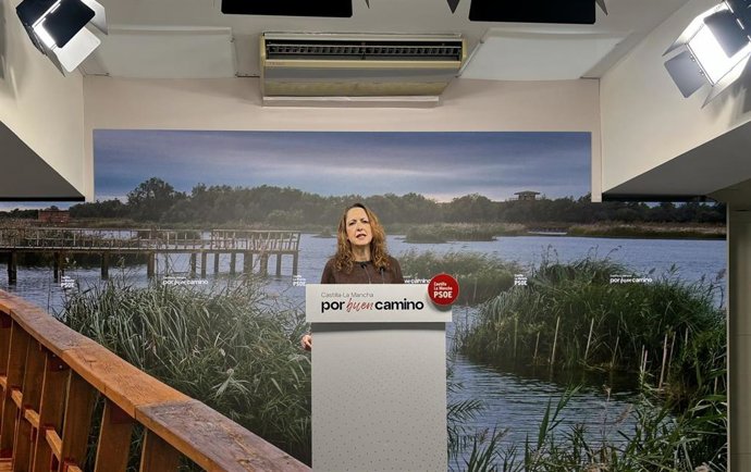 La portavoz del PSOE de Castilla-La Mancha, Cristina Maestre.