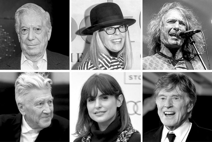Mario Vargas Llosa, Diane Keaton, Robe Iniesta, David Lynch, Verónica Echegui y Robert Redford