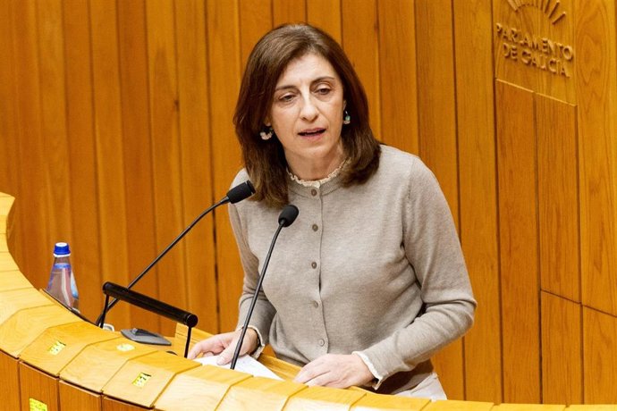 La conselleira de Medio Ambiente, Ángeles Vázquez, en el Parlamento