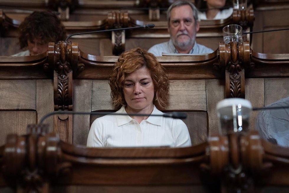 Archivo - La líder de ERC en el Ayuntamiento de Barcelona, Elisenda Alamany, durante un pleno en el Ayuntamiento de Barcelona, a 26 de julio de 2024, en Barcelona, Catalunya (España)