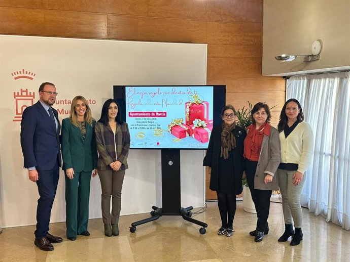 Presentación de la campaña de hemodonación de Navidad del Ayuntamiento de Murcia