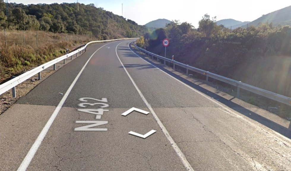 Archivo - La carretera N-432 en Villaharta (Córdoba).