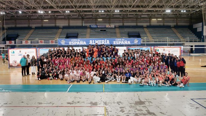 Entrega de trofeos Copa de España de Voleibol Cadete