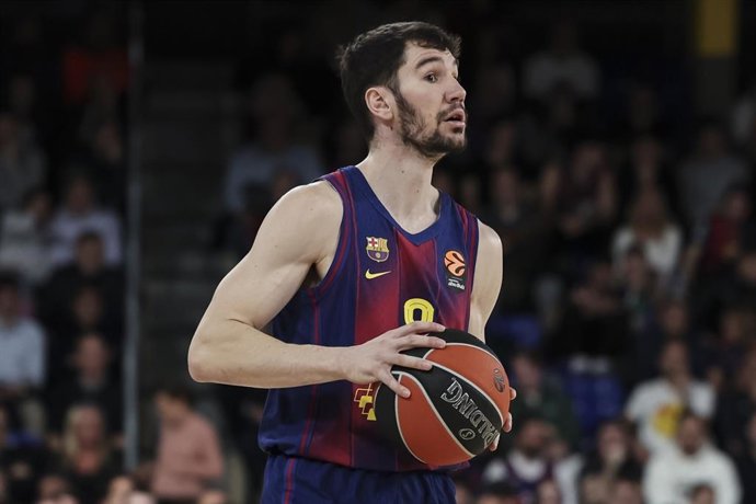 Darío Brizuela, en un partido con el Barça.