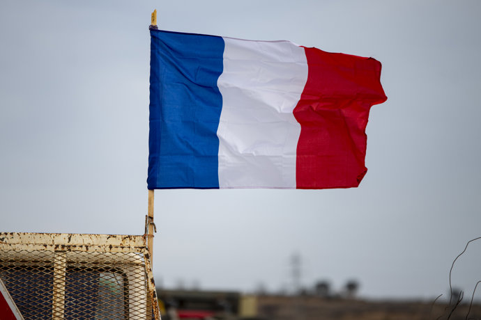 Una bandera de Francia.