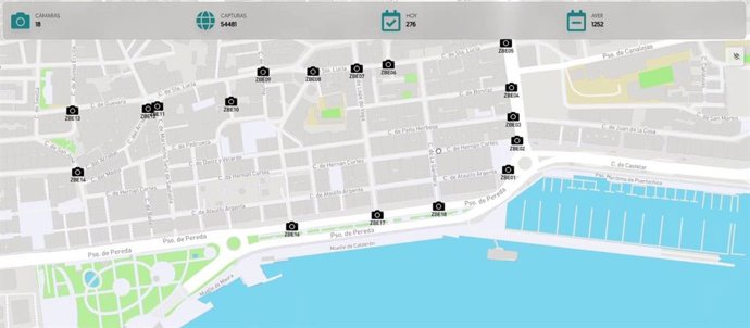Mapa Zona de Bajas Emisiones de Santander