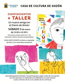 Cuentacuentos en la Casa de Cultura de Luanco.