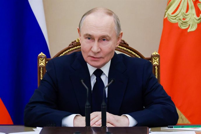 RUSSIA, MOSCOW - DECEMBER 29, 2025: Russian President Vladimir Putin holds a meeting on the situation in the zone of Russia's special military operation