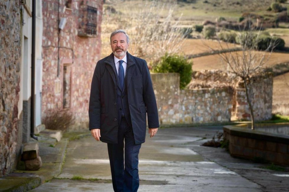 El presidente del Gobierno de Aragón en Almohaja con motivo de su discurso de Fin de Año.