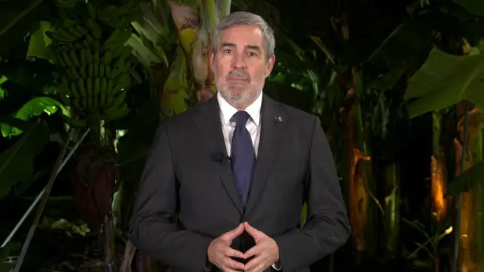 Fernando Clavijo en el discurso de Fin de Año