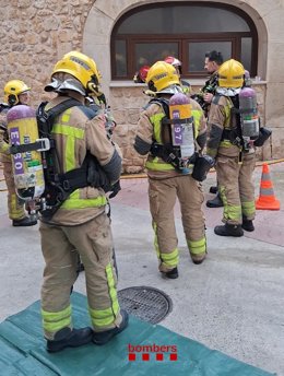 Bombers de la Generalitat durante una de las actuaciones