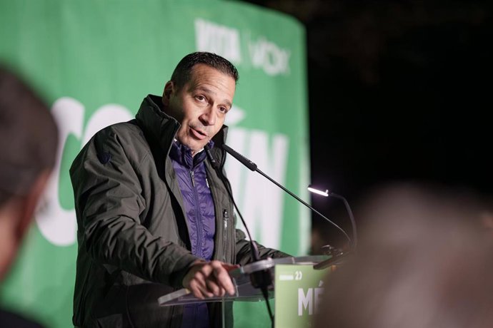 El candidato de Vox a la Presidencia de la Junta en las elecciones del 21 de diciembre, Óscar Fernández Calle