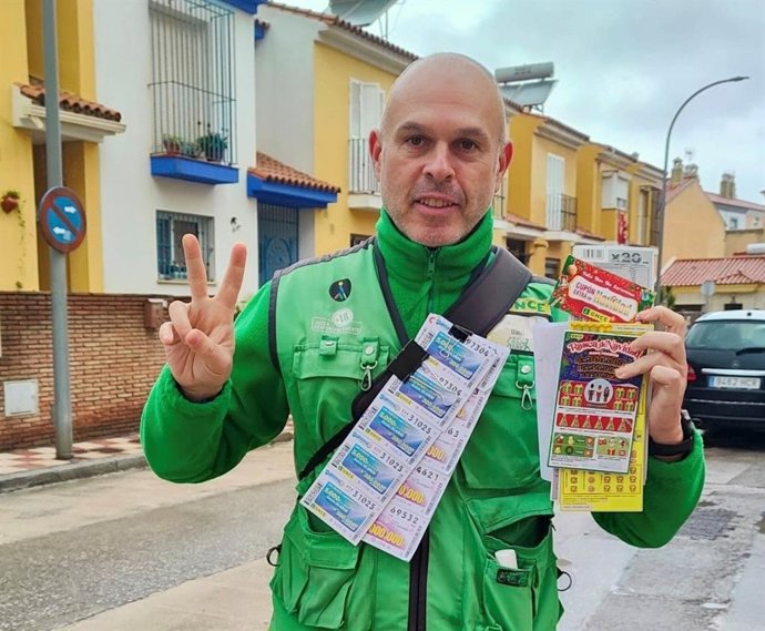 El vendedor de la ONCE en el Campo de Gibraltar Daniel Losada.
