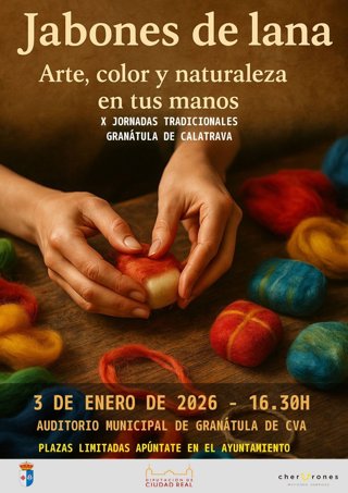 Taller de jabones de lana en Granátula.