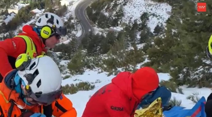 Rescate de una mujer en Navacerrada
