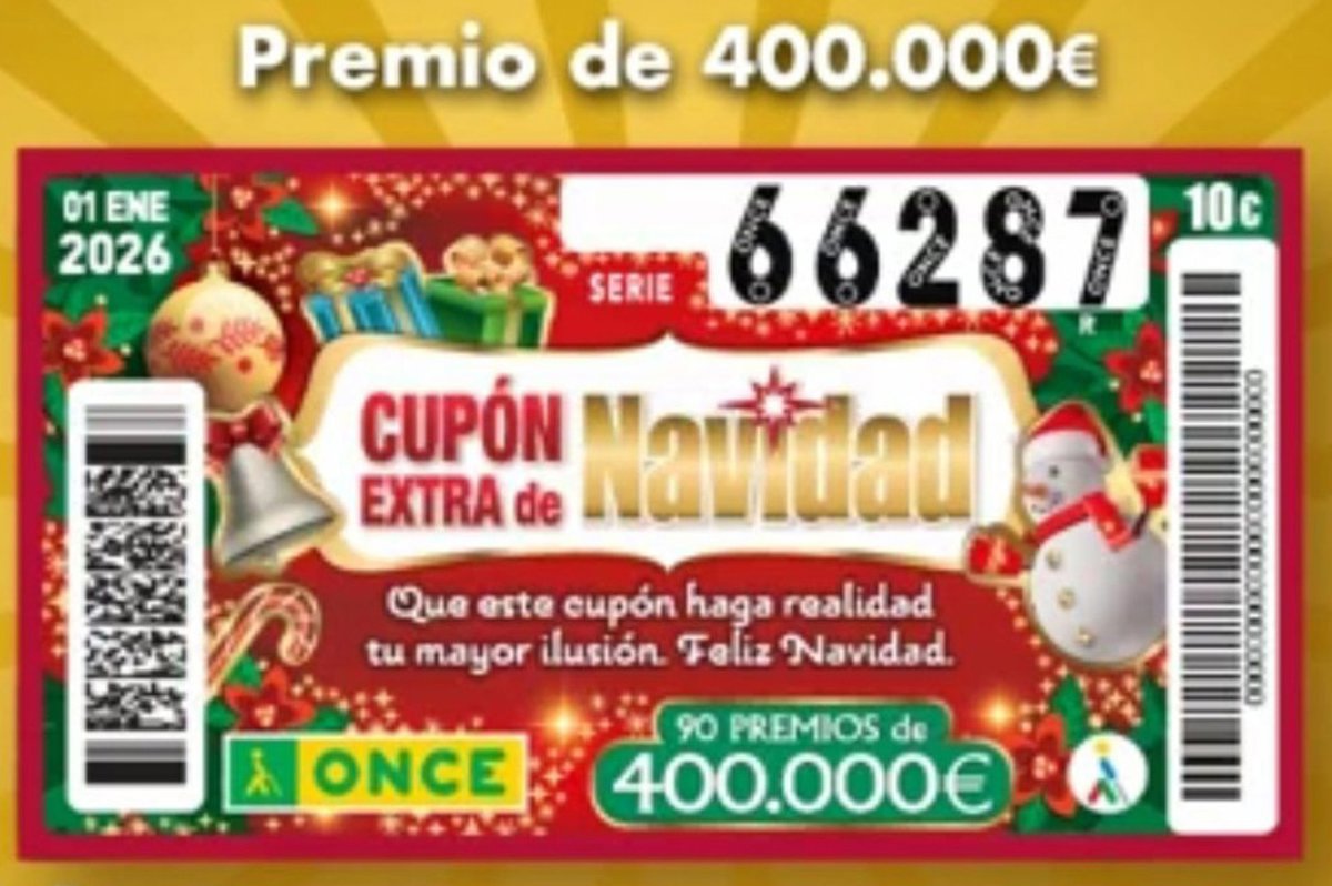 El Extra de Navidad de la ONCE deja 400.000 euros en Santander