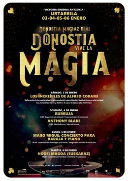 Archivo - Cartel de Donostia Vive la magia.