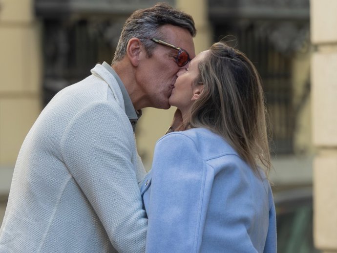 Joaquín Prat celebra su 49 cumpleaños con su novia, Alexia Pla, a 17 de abril de 2024, en Madrid