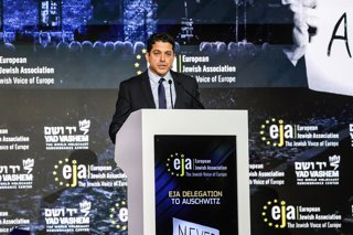 Archivo - January 22, 2024, Krakow, Poland: Amichai Chikli, Minister of Diaspora Affairs and Combating Antisemitism of the State of Israel, speaks during the European Jewish Association symposium in the Conference Centre of Hilton Hotel in Krakow ahead of