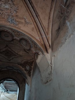 Yeserías en el antiguo hospital de San Juan de Dios en una imagen reciente
