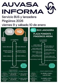 Auvasa prestará un servicio especial lanzadera a Pingüinos el viernes 9 y sábado 10 de enero