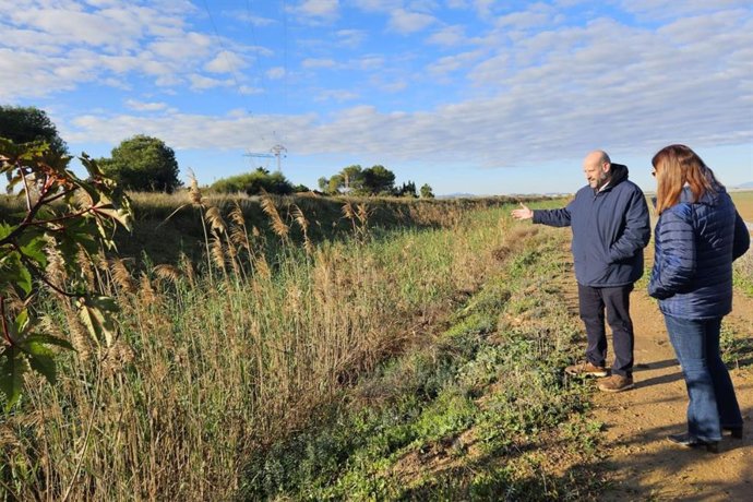 El teniente alcalde del Ayuntamiento de Cartagena, Diego Ortega, supervisa cauces de ramblas