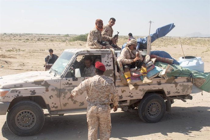 Archivo - Imagen de archivo de separatistas suryemeníes en la provincia de Abyán