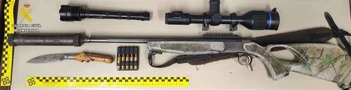 Armas y efectos intervenidos