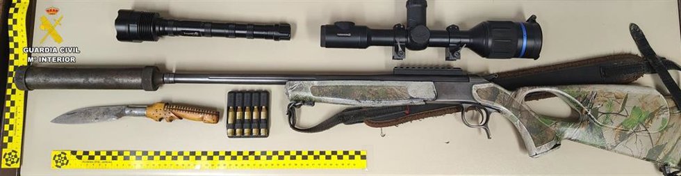 Armas y efectos intervenidos