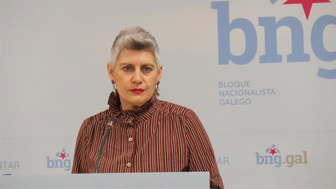 La Diputada Y Portavoz De Cultura Del BNG En El Parlamento, Mercedes Queixas.