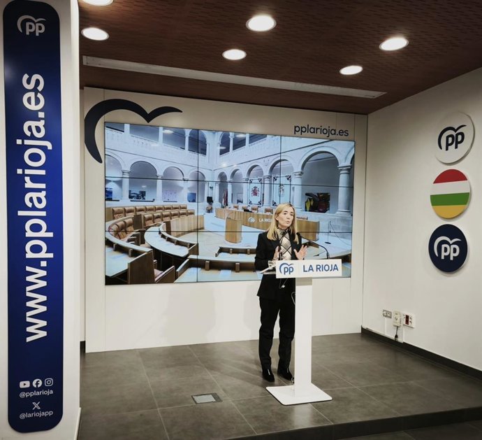 Cristina Maiso, en la comparecencia ante los medios