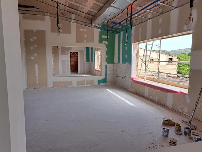 Foto genérica de una obra en un centro educativo