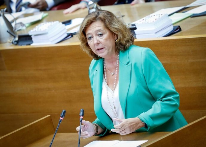La portavoz de Agua del GPP en Les Corts, María Gómez, en imagen de archivo.