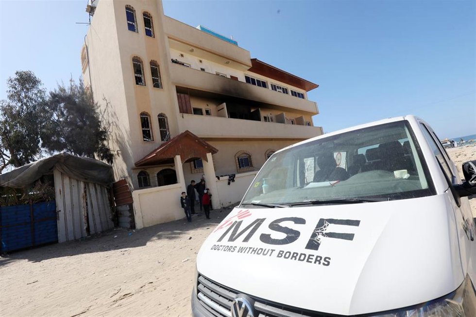 Archivo - Imagen de archivo de empleados de MSF en Gaza 