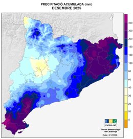 El 2025 tanca com a quart any més càlid a Catalunya i pluges abundants, segons el Meteocat